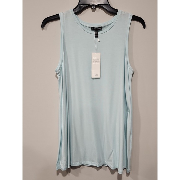 Eileen Fisher Tops - Eileen Fisher NWT Jersey‎ Tank Womens XXS Lt. Blue Sleeveless Top Stretch NEW